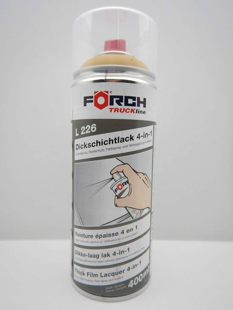 FORCH 4 in 1 Caterpillar GELB Bagger DICKSCHICHTLACK Lack Spray SPRAYDOSE 400ML (1) von FORCH