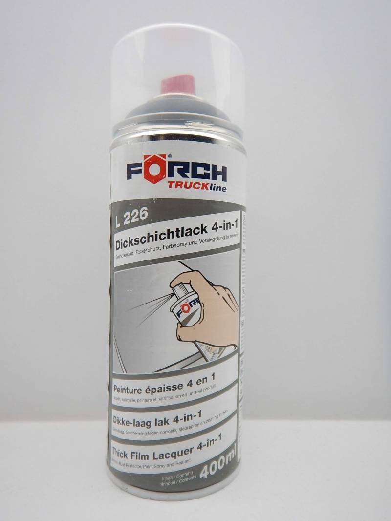 FORCH 4 in 1 DB 7354 ARGENTITGRAU GRAU DICKSCHICHTLACK Lack Spray SPRAYDOSE 400ML (1) von FORCH