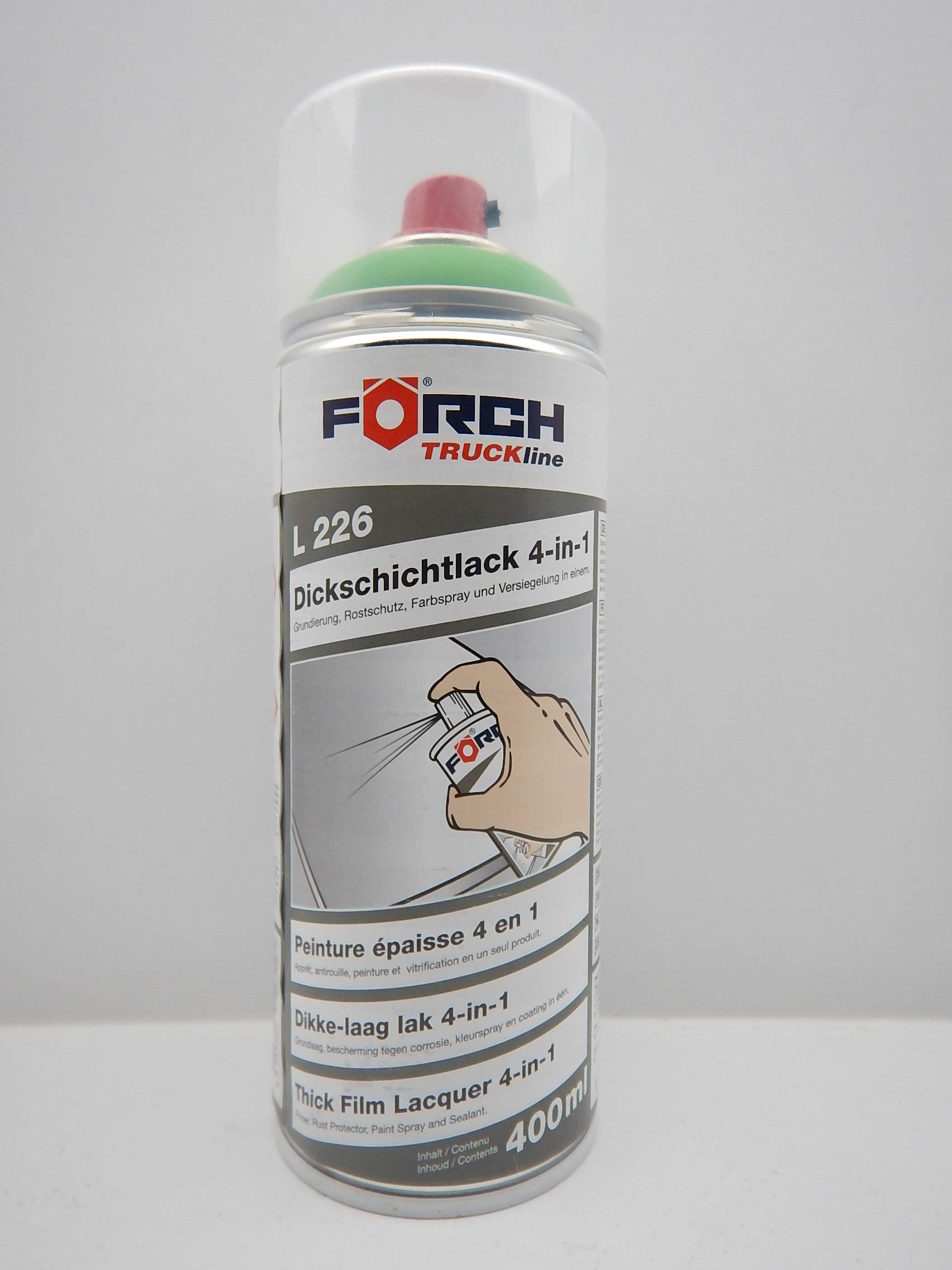 Förch 4 in 1 DEUTZ GRÜN LANDMASCHINE DICKSCHICHTLACK Lack Spray SPRAYDOSE 400ML (1) von Förch