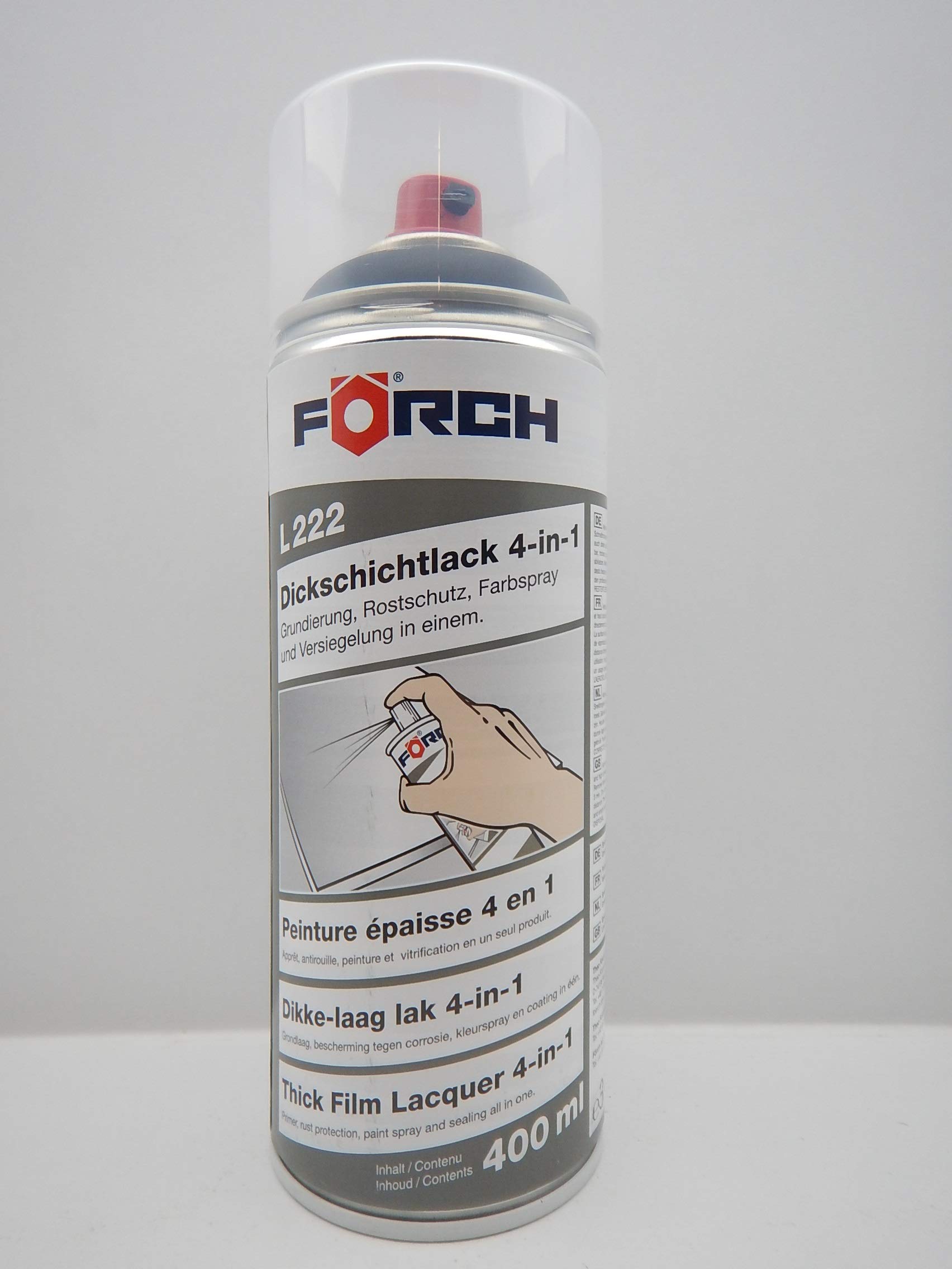 FORCH 4 in 1 RAL 5004 Schwarzblau BLAU SCHWARZ DICKSCHICHTLACK Lack Spray SPRAYDOSE (1) von FORCH