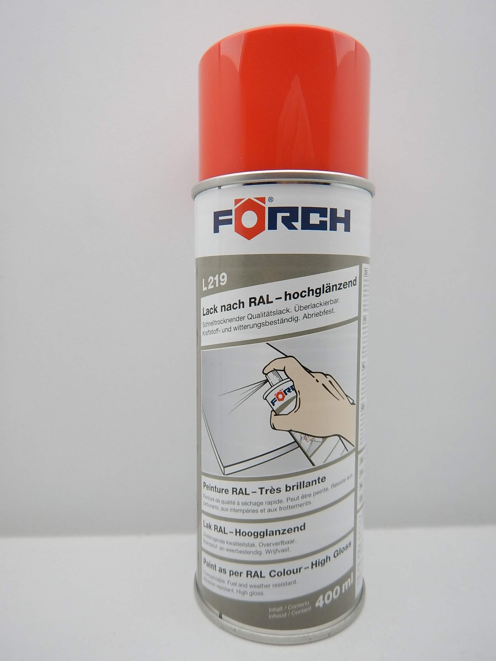 Förch BLUTORANGE ORANGE 2002 Lack LACKSPRAY Spray SPRAYDOSE 400ML (1) von Förch