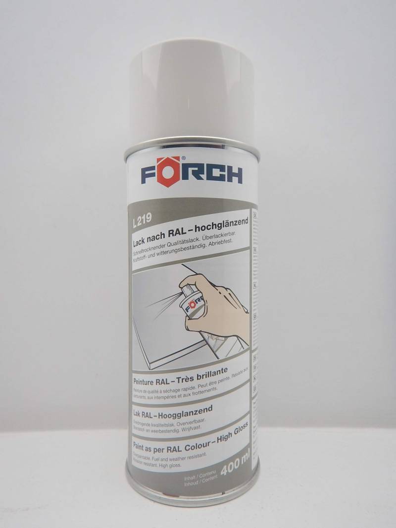 FORCH GRAUWEISS Weiss GRAU RAL 9002 Lack LACKSPRAY Spray SPRAYDOSE 400ML (1) von FORCH