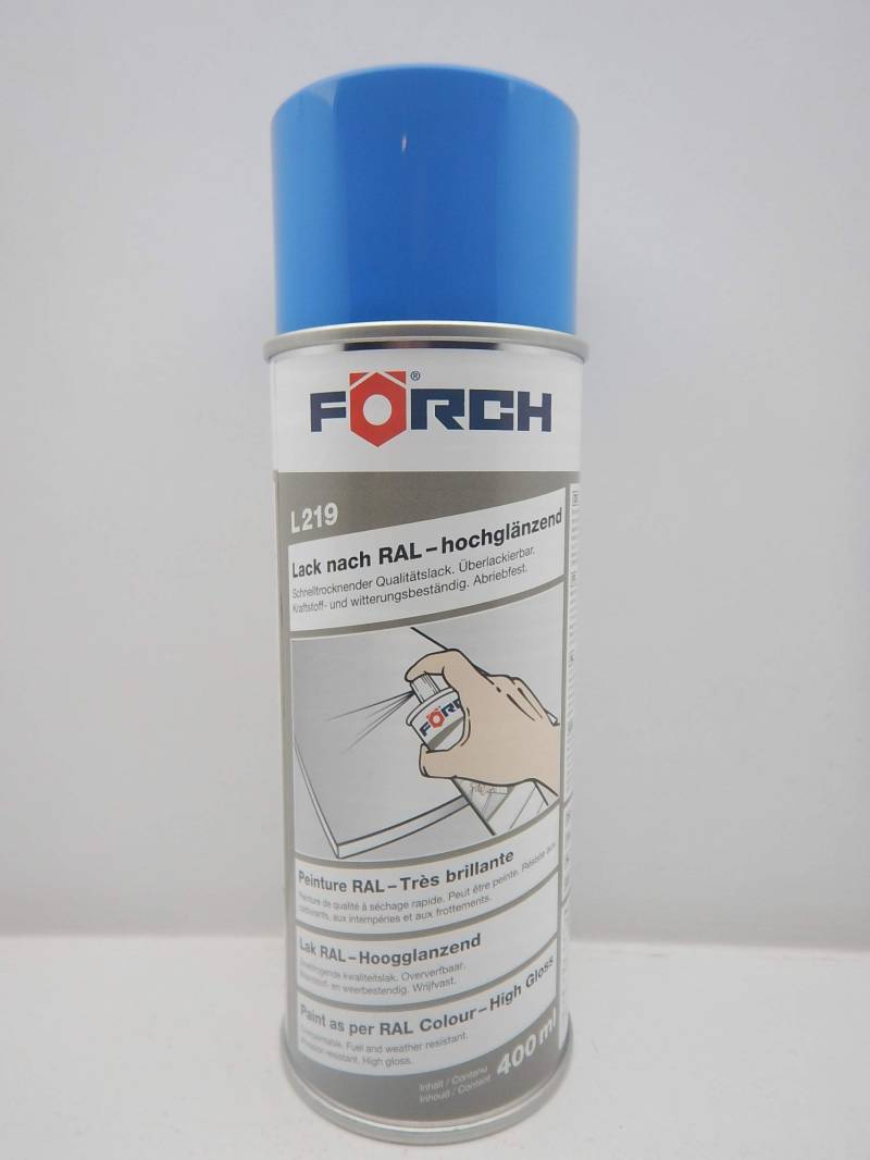 FORCH HIMMELBLAU BLAU RAL 5015 Lack LACKSPRAY Spray SPRAYDOSE 400ML (1) von FORCH