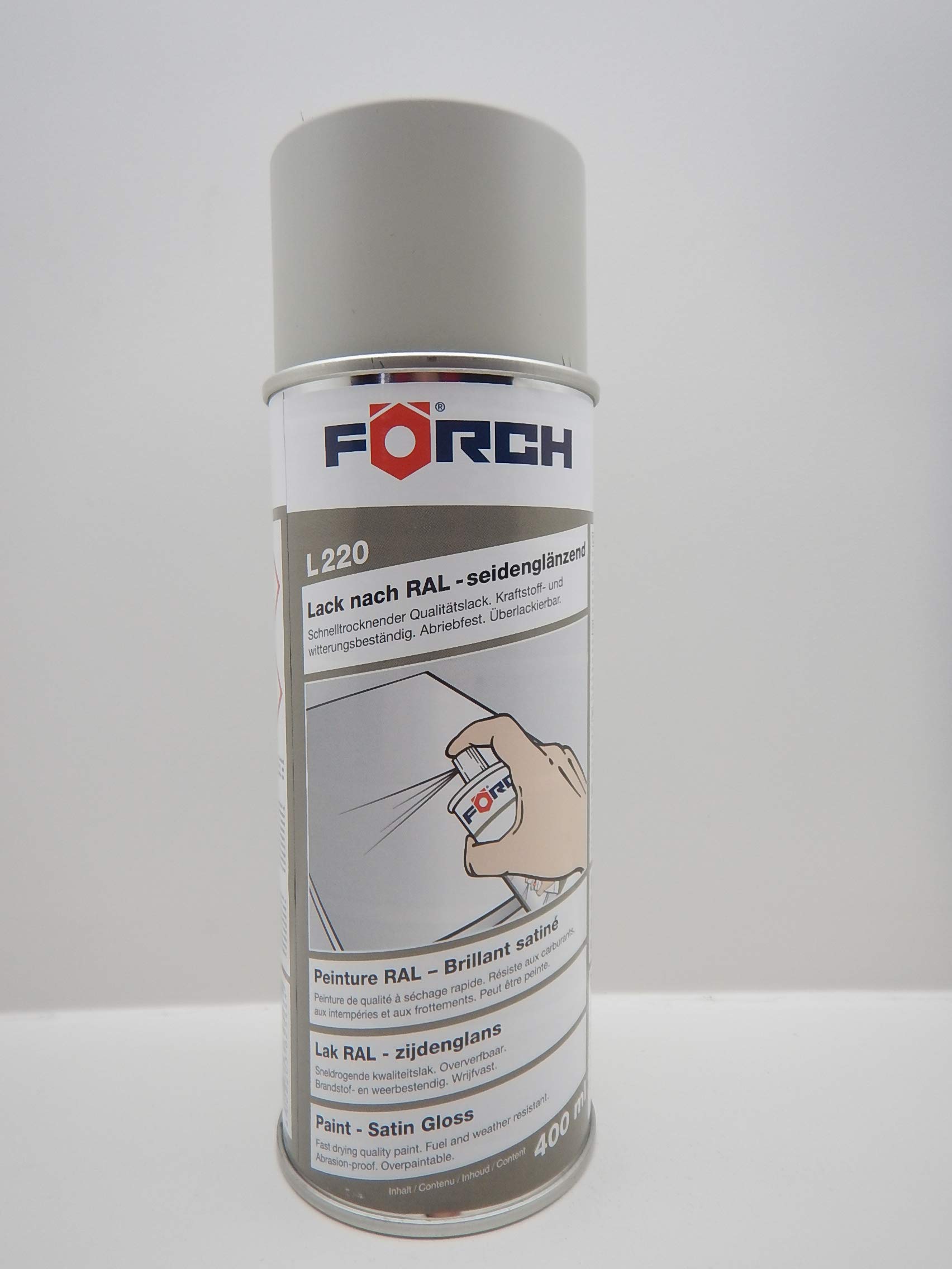 FORCH KIESELGRAU GRAU RAL 7032 Lack LACKSPRAY Spray SPRAYDOSE SEIDENGLÄNZEND 400ML (1) von FORCH