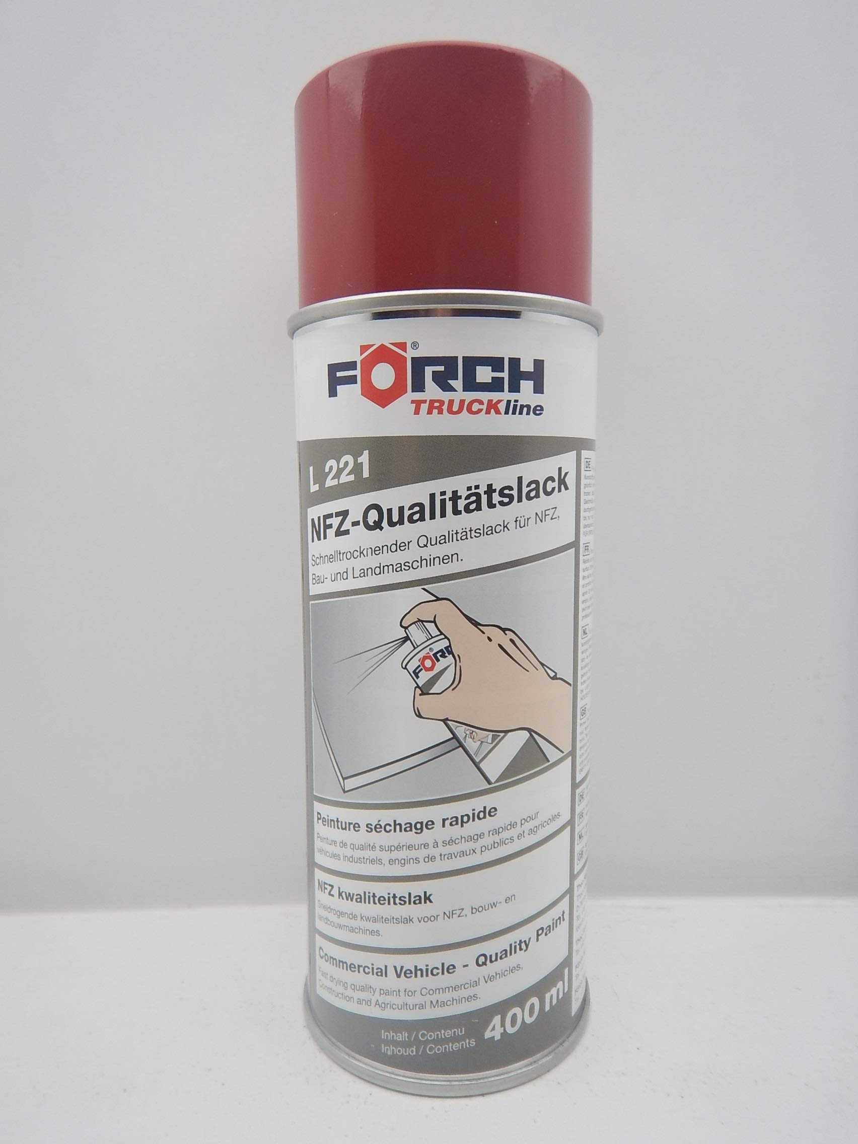 Förch LACKROT ROT CASE Traktor MÄHDRESCHER Lack LACKSPRAY Spray SPRAYDOSE 400ML (1) von Förch