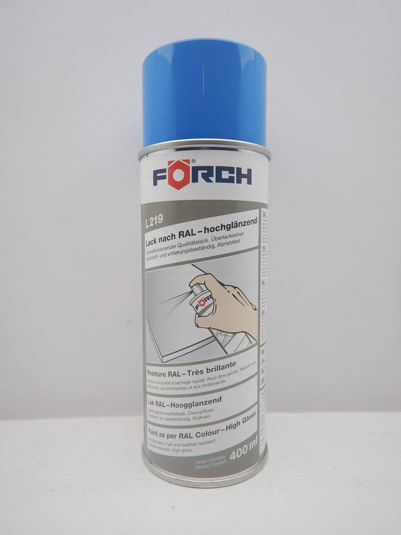 FORCH LICHTBLAU BLAU RAL 5012 Lack LACKSPRAY Spray SPRAYDOSE 400ML (1) von FORCH