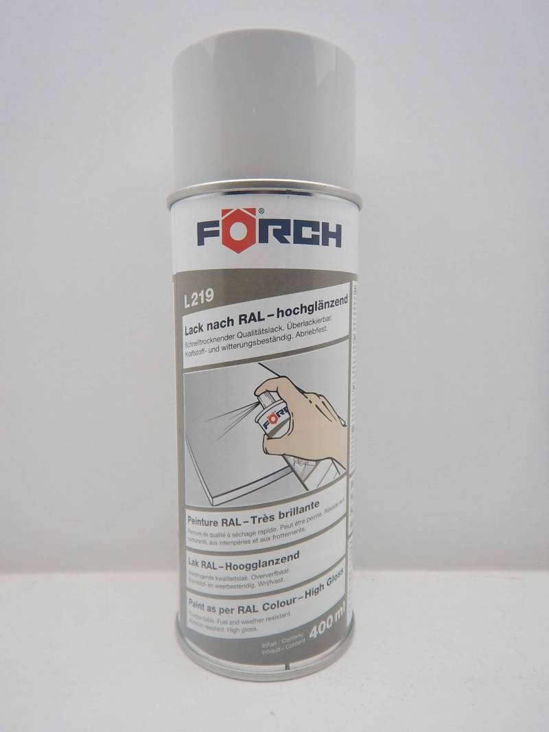 FORCH LICHTGRAU GRAU RAL 7035 Lack LACKSPRAY Spray SPRAYDOSE 400ML (1) von FORCH