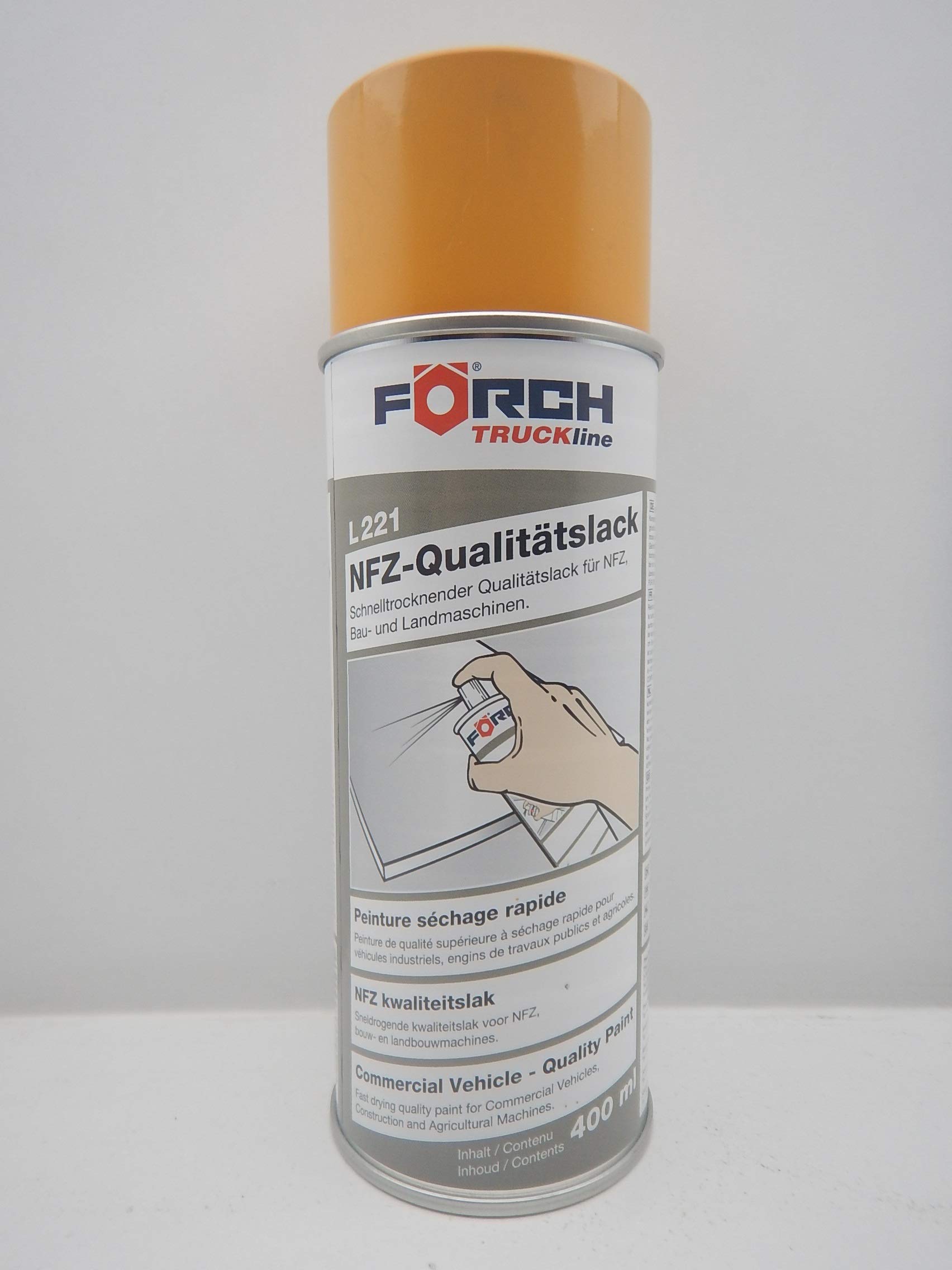 Förch LIEBHERR GELB BAUMASCHINE Lack LACKSPRAY Spray SPRAYDOSE 400ML (1) von Förch