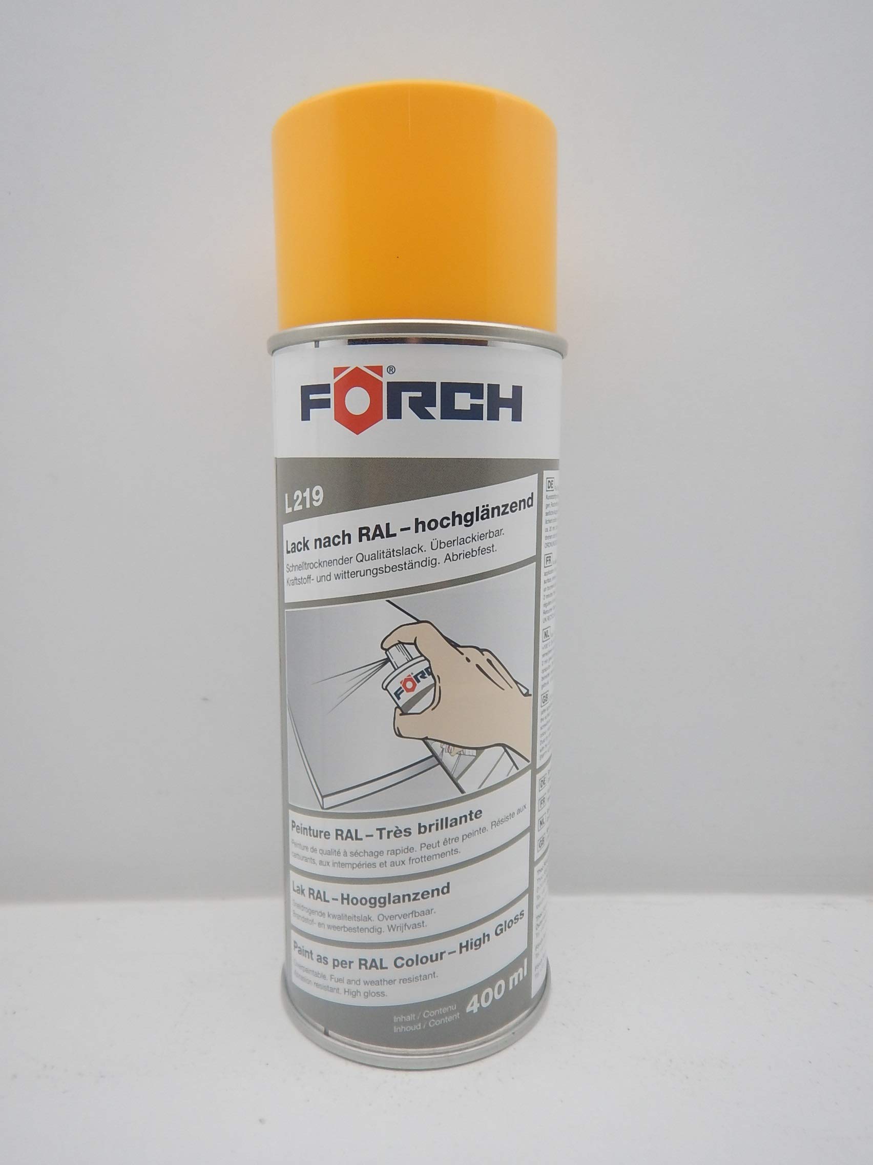 Förch MAISGELB GELB RAL 1006 Lack LACKSPRAY Spray SPRAYDOSE 400ML (1) von Förch