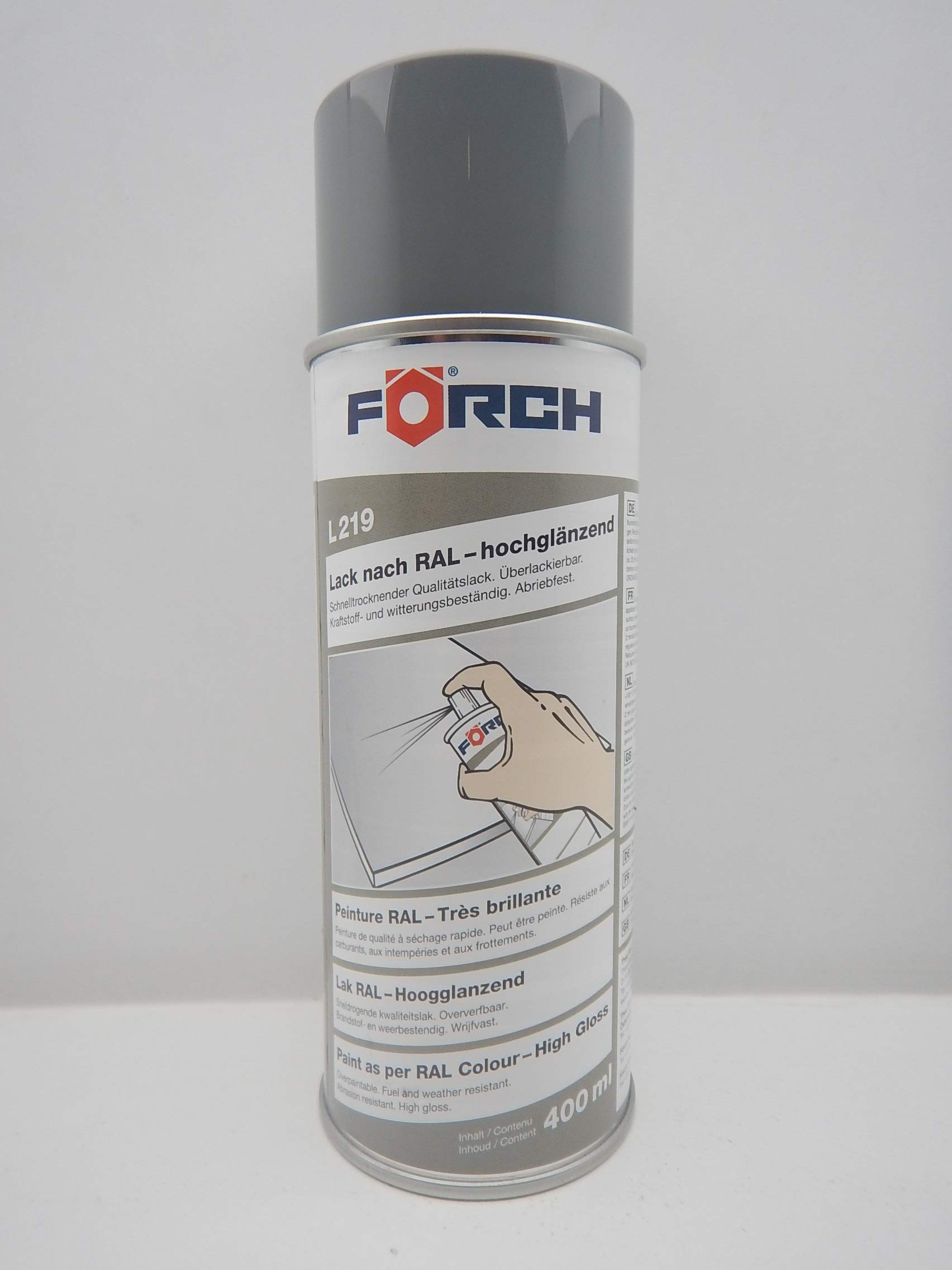 FORCH MAUSGRAU GRAU RAL 7005 Lack LACKSPRAY Spray SPRAYDOSE 400ML (1) von FORCH