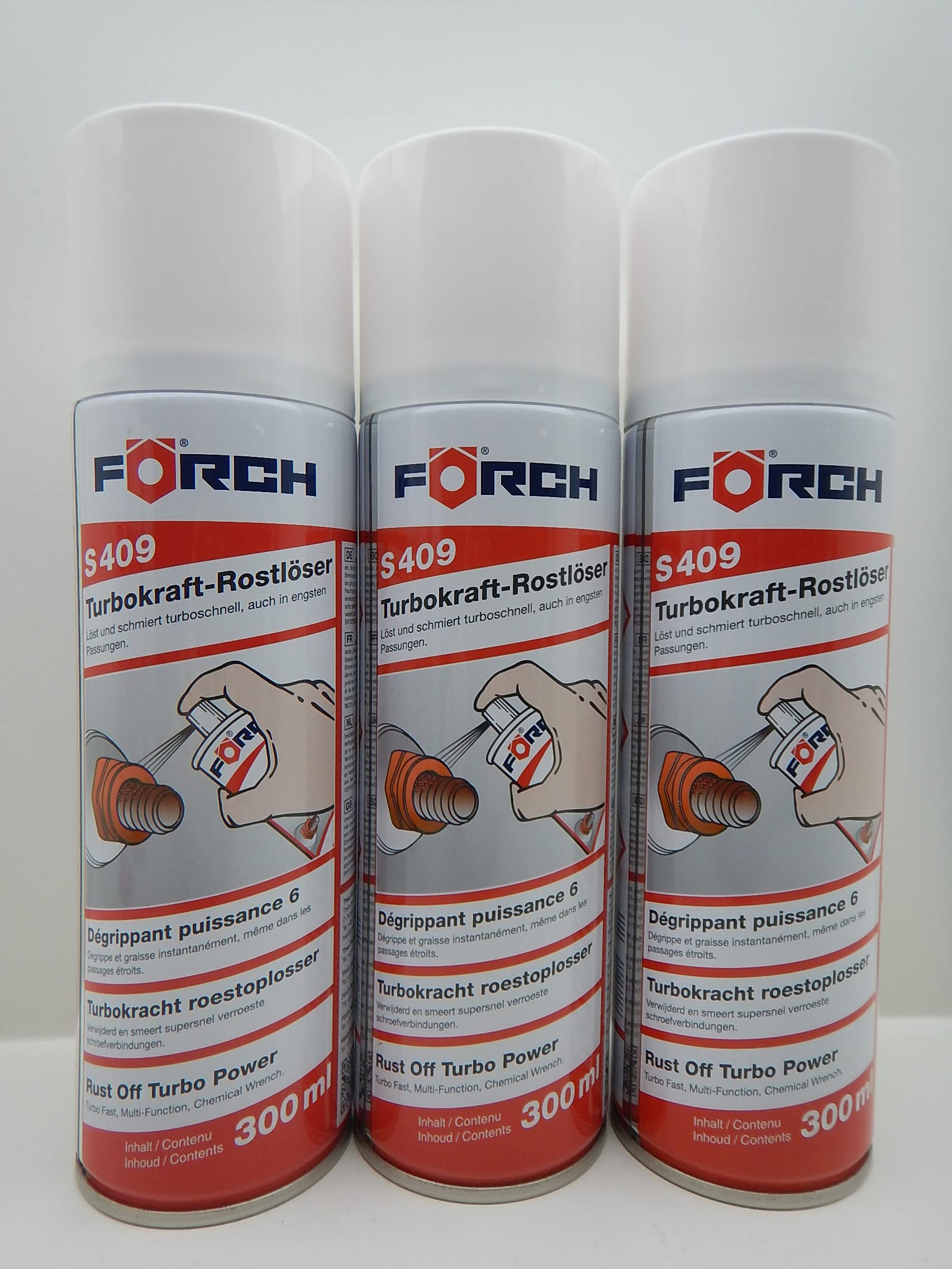 Förch S409 TURBOKRAFT ROSTLÖSER Schrauben LÖSEN ROST KRIECHÖL 300ml (3) von Förch