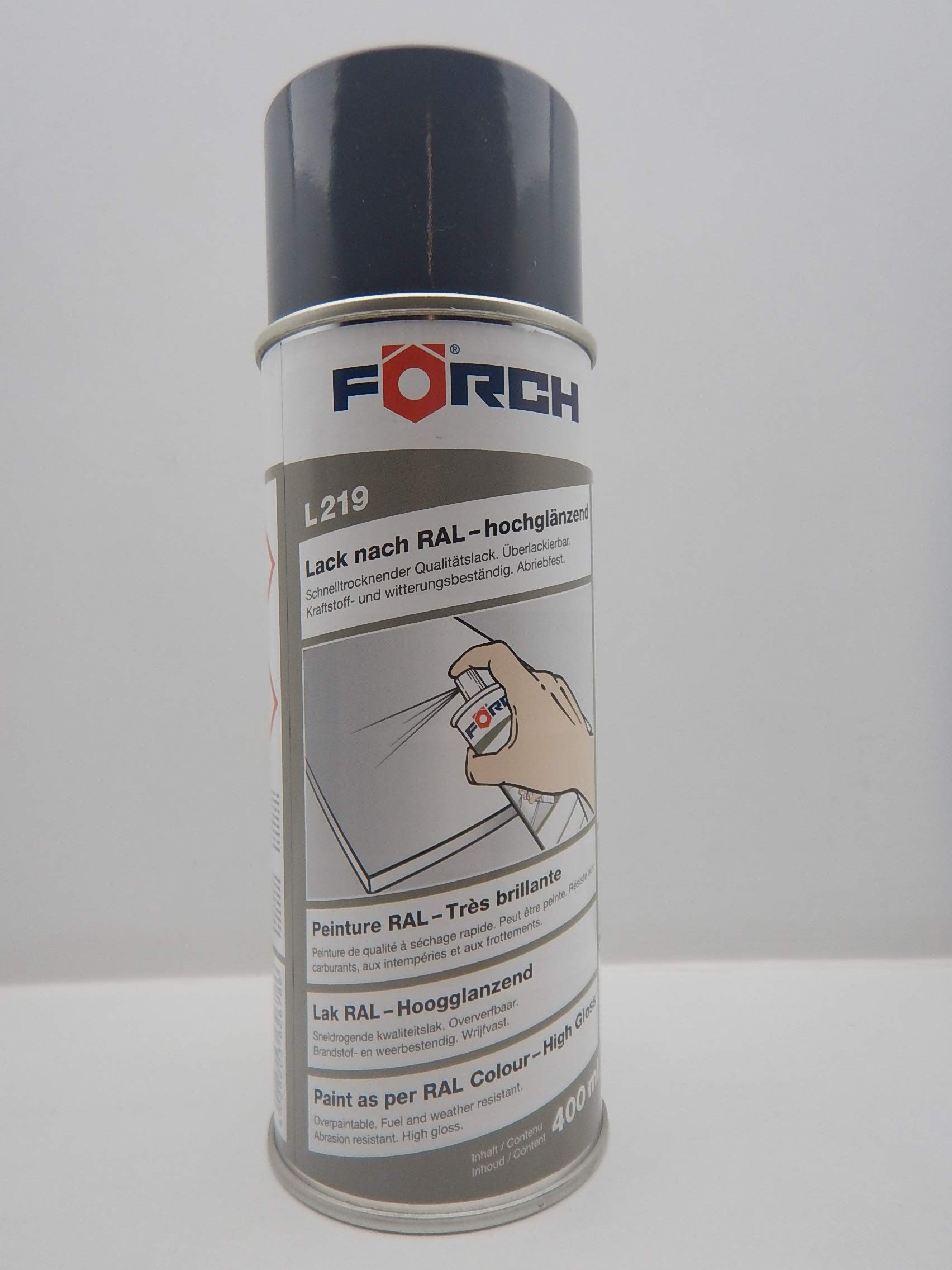 FORCH SCHIEFERGRAU GRAU Schiefer RAL 7015 Lack LACKSPRAY Spray SPRAYDOSE 400ML (1) von FORCH