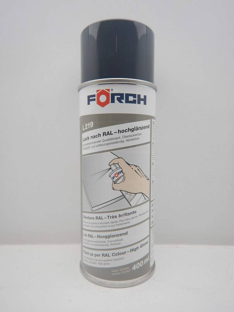 FORCH Schwarzgrau GRAU SCHWARZ RAL 7021 Lack LACKSPRAY Spray SPRAYDOSE 400ML (1) von FORCH