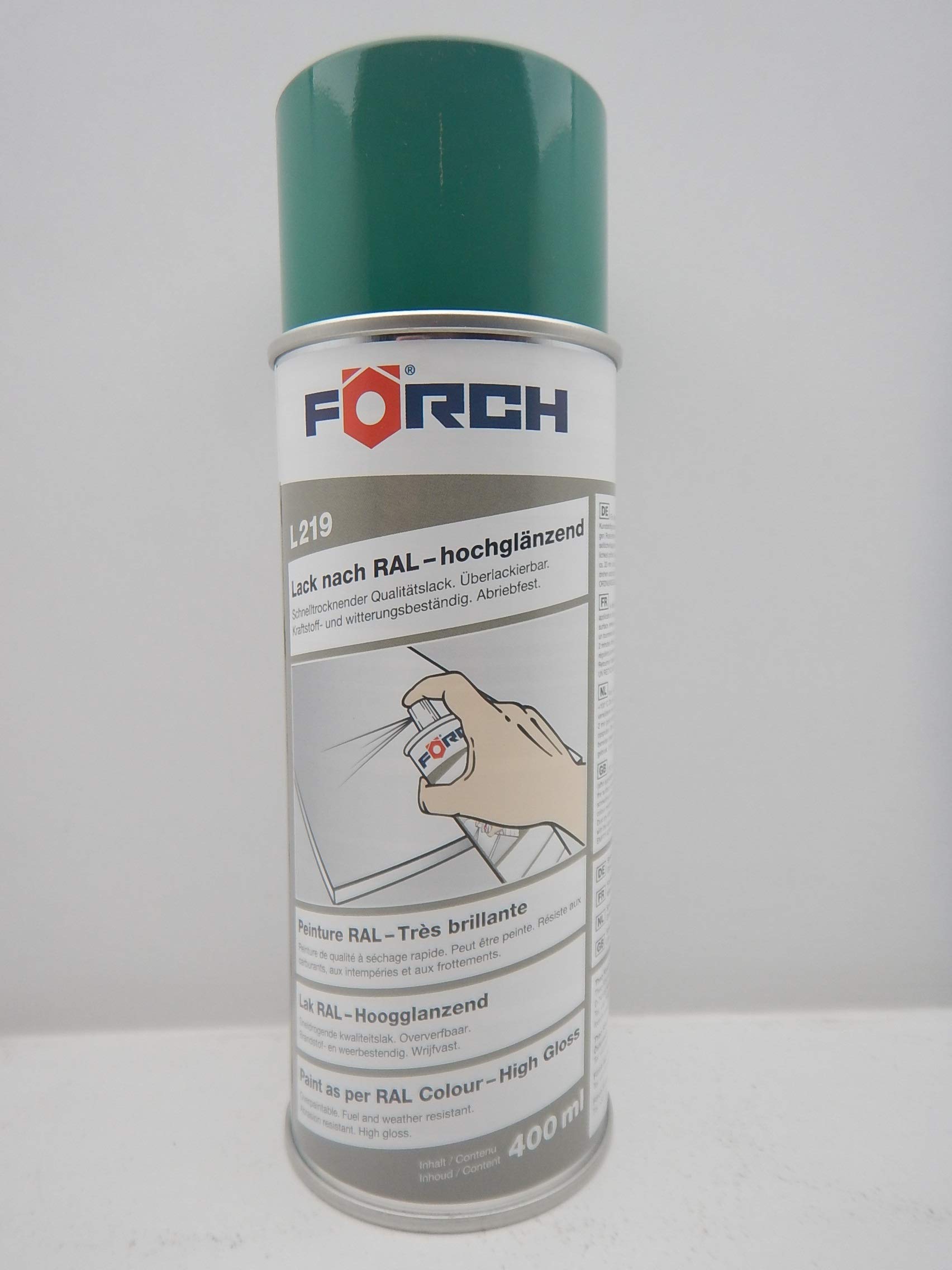 FORCH TÜRKISGRÜN GRÜN TÜRKIS RAL 6016 Lack LACKSPRAY Spray SPRAYDOSE 400ML (1) von FORCH