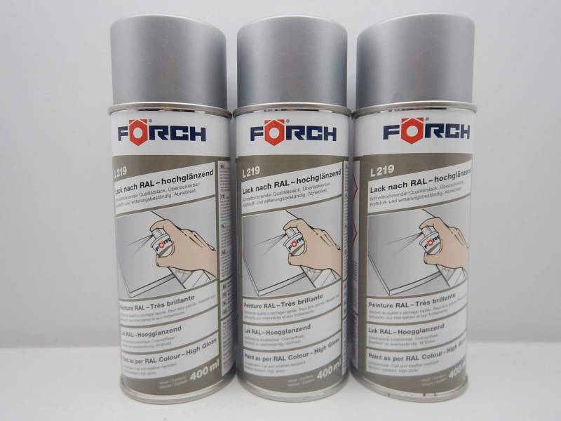 FORCH WEIßALUMINIUM RAL 9006 Lack DOSE LACKSPRAY Spray SPRAYDOSE 400ML (3) von FORCH