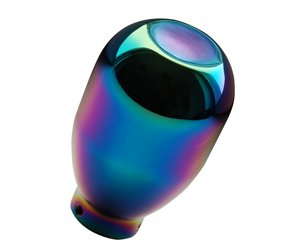 FOLIATEC FT32606 Short Shift Schaltknauf Rainbow, Metall, Durchmesser 41 mm, 65 mm von Foliatec