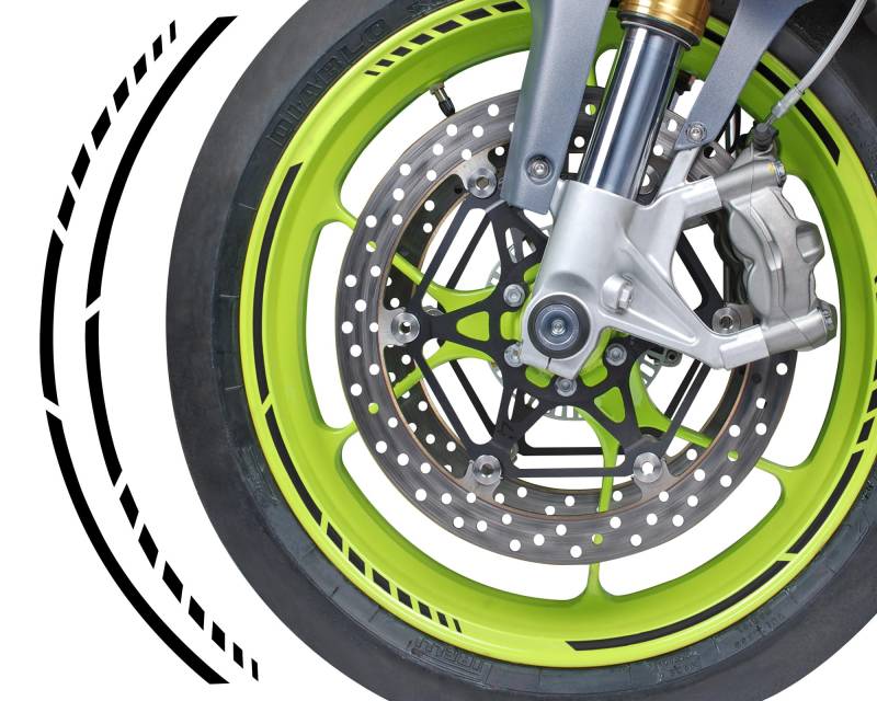 FOLIATEC PIN Striping Racing, Zierstreifen für Motorräder, Schwarz von Foliatec