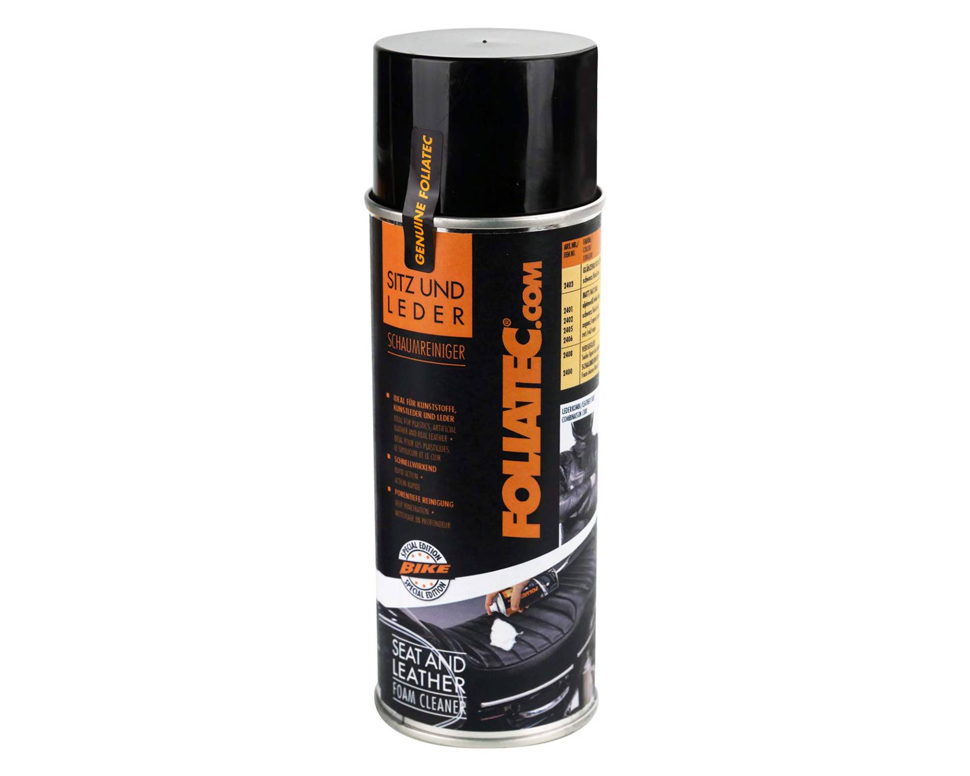 Foliatec Auto Leder Pflege Sitz und Leder Schaumreiniger, Schnellwirkend, Reinigungsschaum für alle Oberflächen, 400 ml Foliatec Auto Leder Pflege Sitz und Leder Schaumreiniger, Schnellwirkend, Reinigungsschaum für alle Oberflächen, 400 ml von Foliatec