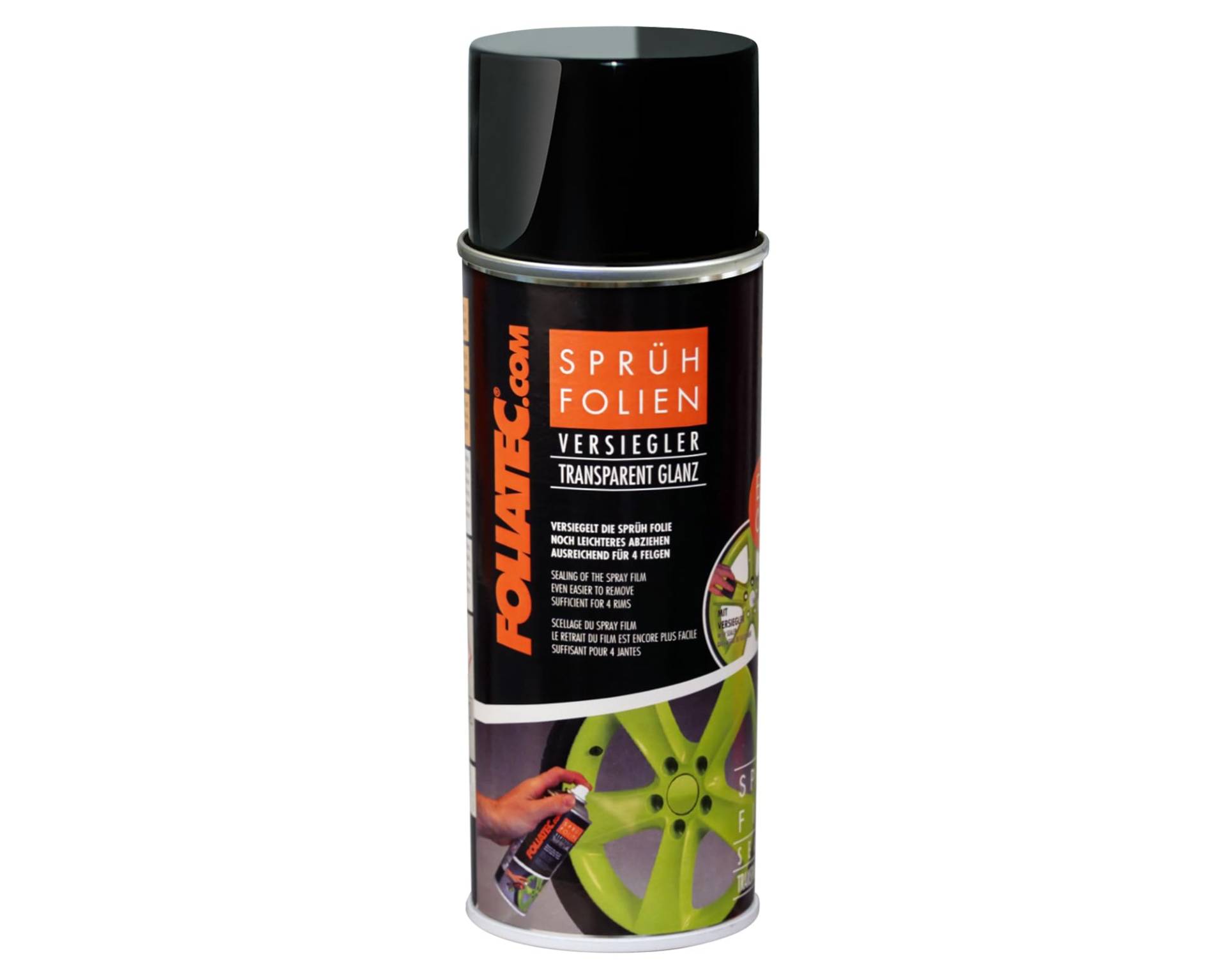 Foliatec Spray Film (Sprühfolie) Versieglerspray - klar glänzend 1x400ml Sprühfolien-Versiegler Glänzend von Foliatec