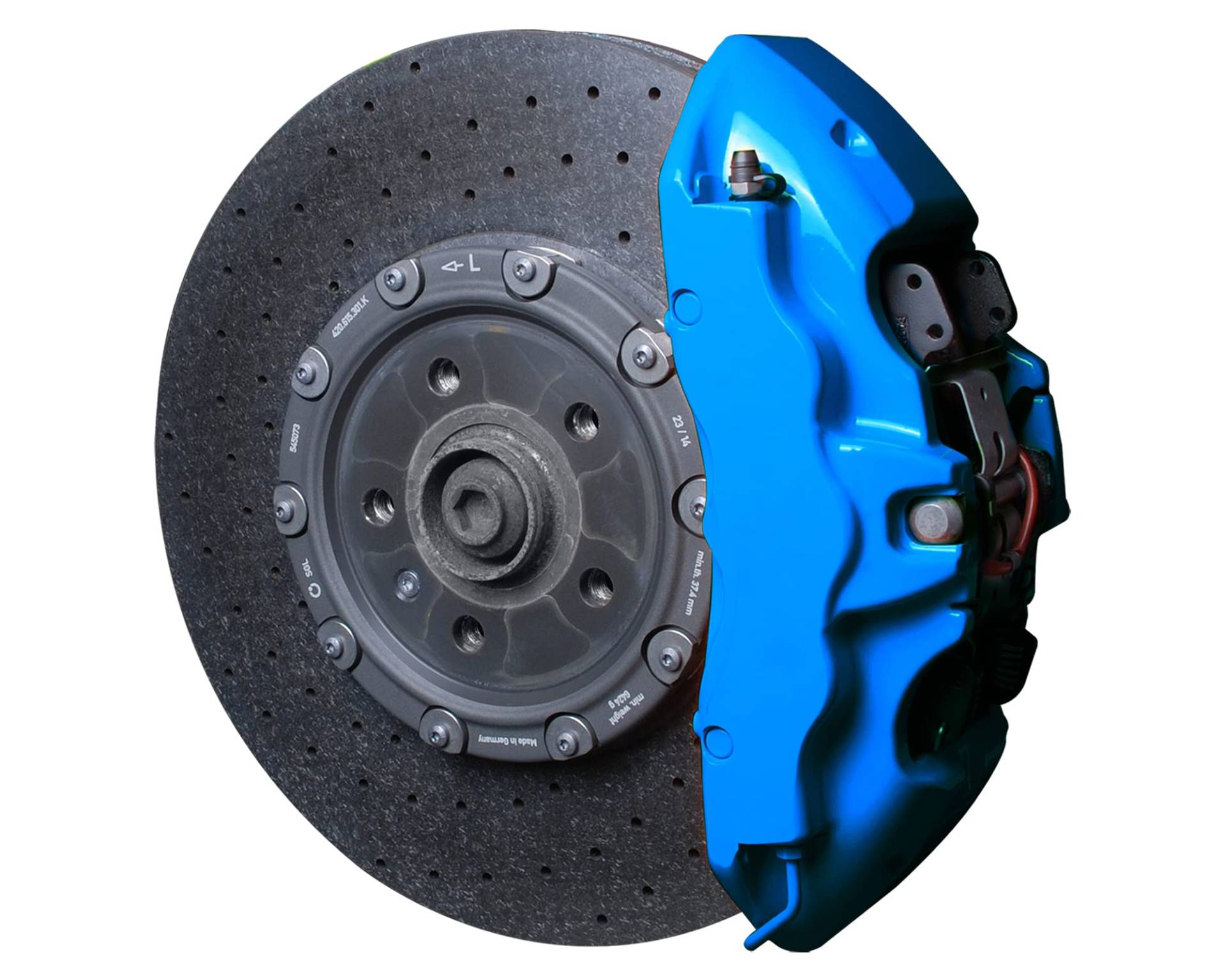 Foliatec Bremssattel Lack Set, Hitzebeständig, Komplettsatz für 4 Bremssättel, GT Blue, 7-teiliges Set von Foliatec