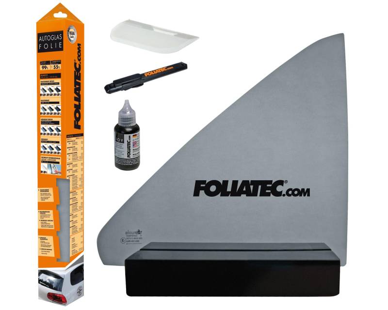 Foliatec 1190 Scheibentönungsfolie Tönungsfolie für Auto Scheiben, Universal, mit ABG, 0.35 VLT, Dezent Schwarz-Metallisiert, Maße 76 x 300 cm von Foliatec