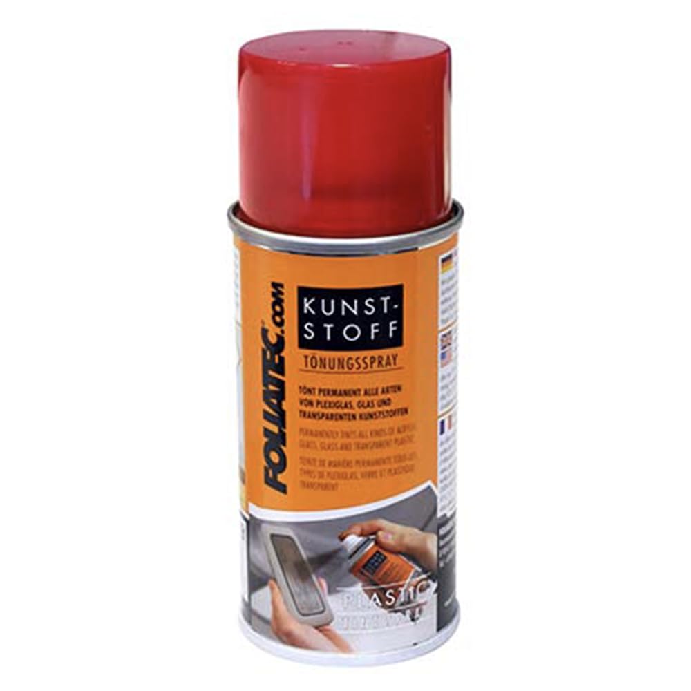 Foliatec 21020 Kunststoff Tönungsspray ist ideal zur permanenten Beschichtung von Plexiglas, Glas und transparenten Kunststoffen, 150 ml, Rot Foliatec 21020 Kunststoff Tönungsspray ist ideal zur permanenten Beschichtung von Plexiglas, Glas und transparenten Kunststoffen, 150 ml, Rot von Foliatec