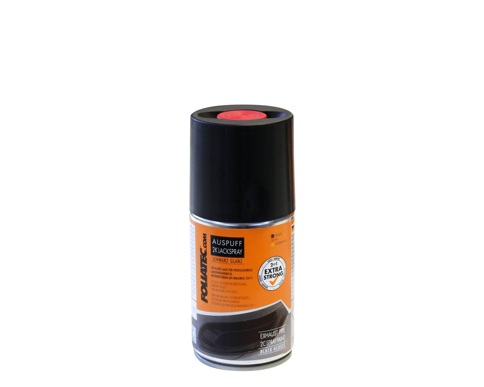 Foliatec Auspuff 2K Lackspray für das Auspuffendrohr- und/oder Blende, Sportwagenoptik, Schwarz Glänzend, 250 ml Foliatec Auspuff 2K Lackspray für das Auspuffendrohr- und/oder Blende, Sportwagenoptik, Schwarz Glänzend, 250 ml von Foliatec