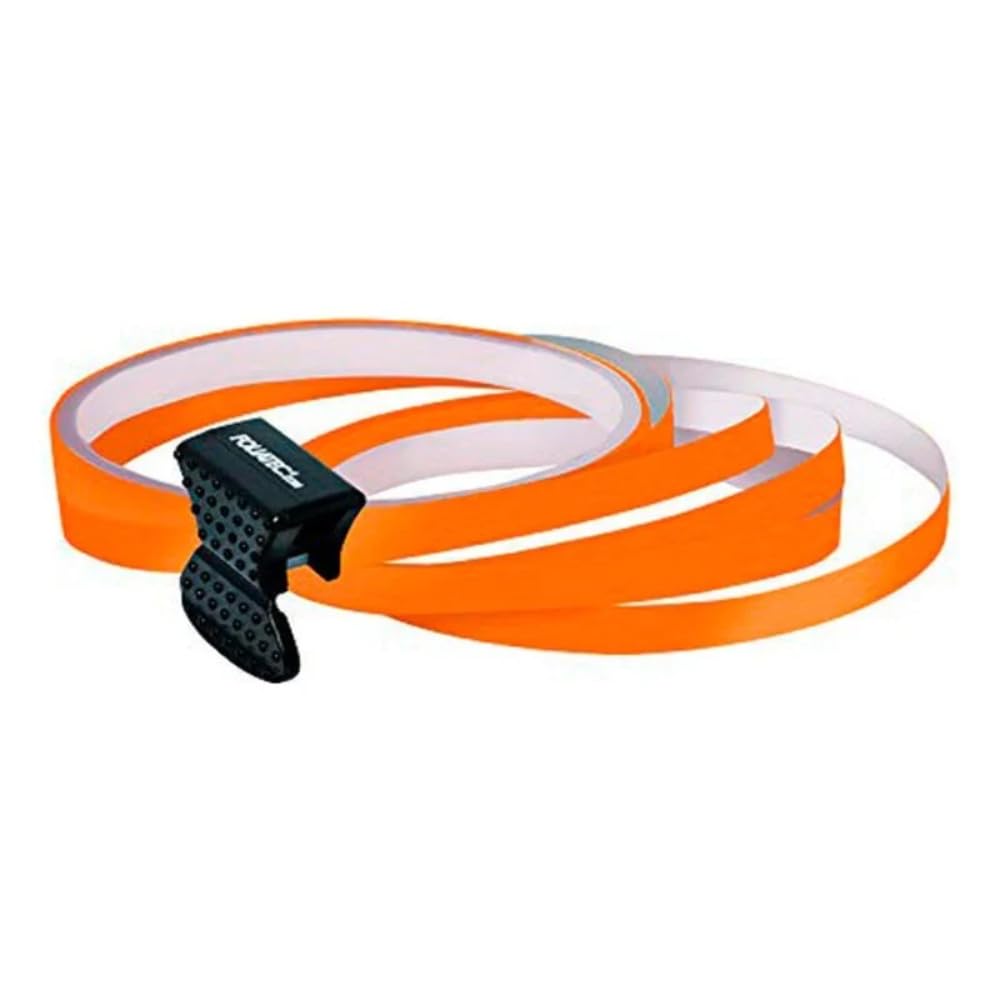 FOLIATEC PIN Striping Felgen Design Auto Zierstreifen, für 4 Felgen, Orange von Foliatec