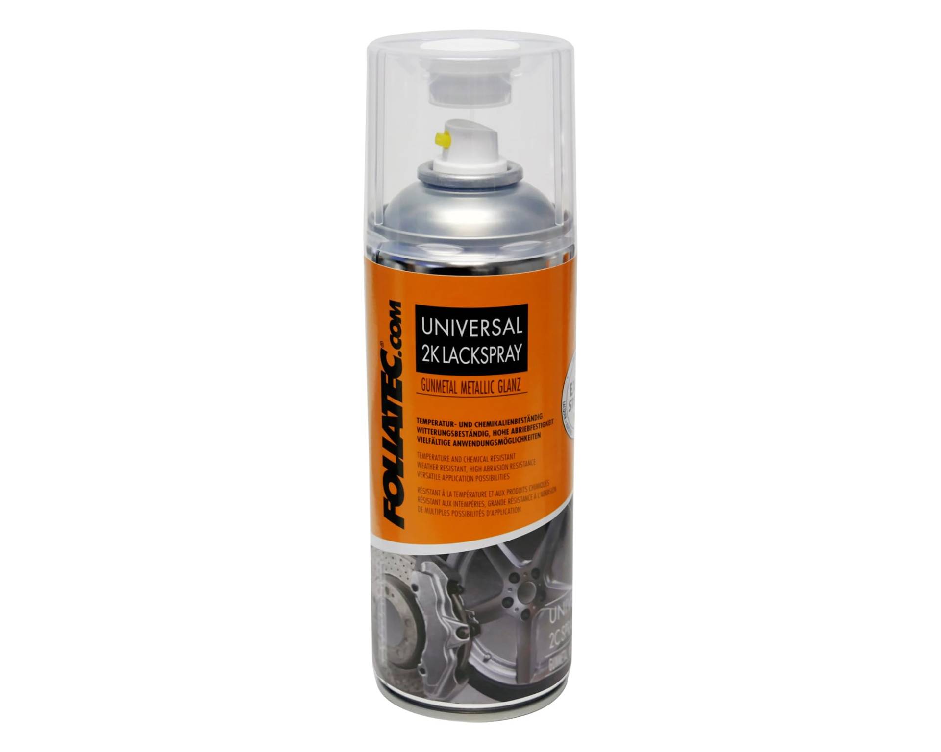 Foliatec Universal 2K Lackspray gunmetal metallic glänzend 400 ml von Foliatec