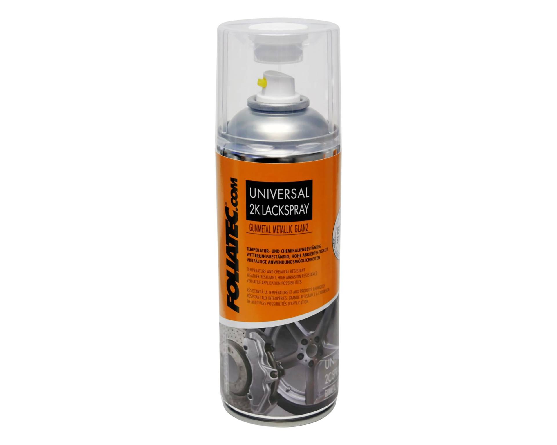 Foliatec Universal 2K Lackspray für 4 Bremssättel,Bremssattel Lack Spray,Hitzebeständig,Gunmetal Metallic Glänzend,400 ml Foliatec Universal 2K Lackspray für 4 Bremssättel,Bremssattel Lack Spray,Hitzebeständig,Gunmetal Metallic Glänzend,400 ml von Foliatec