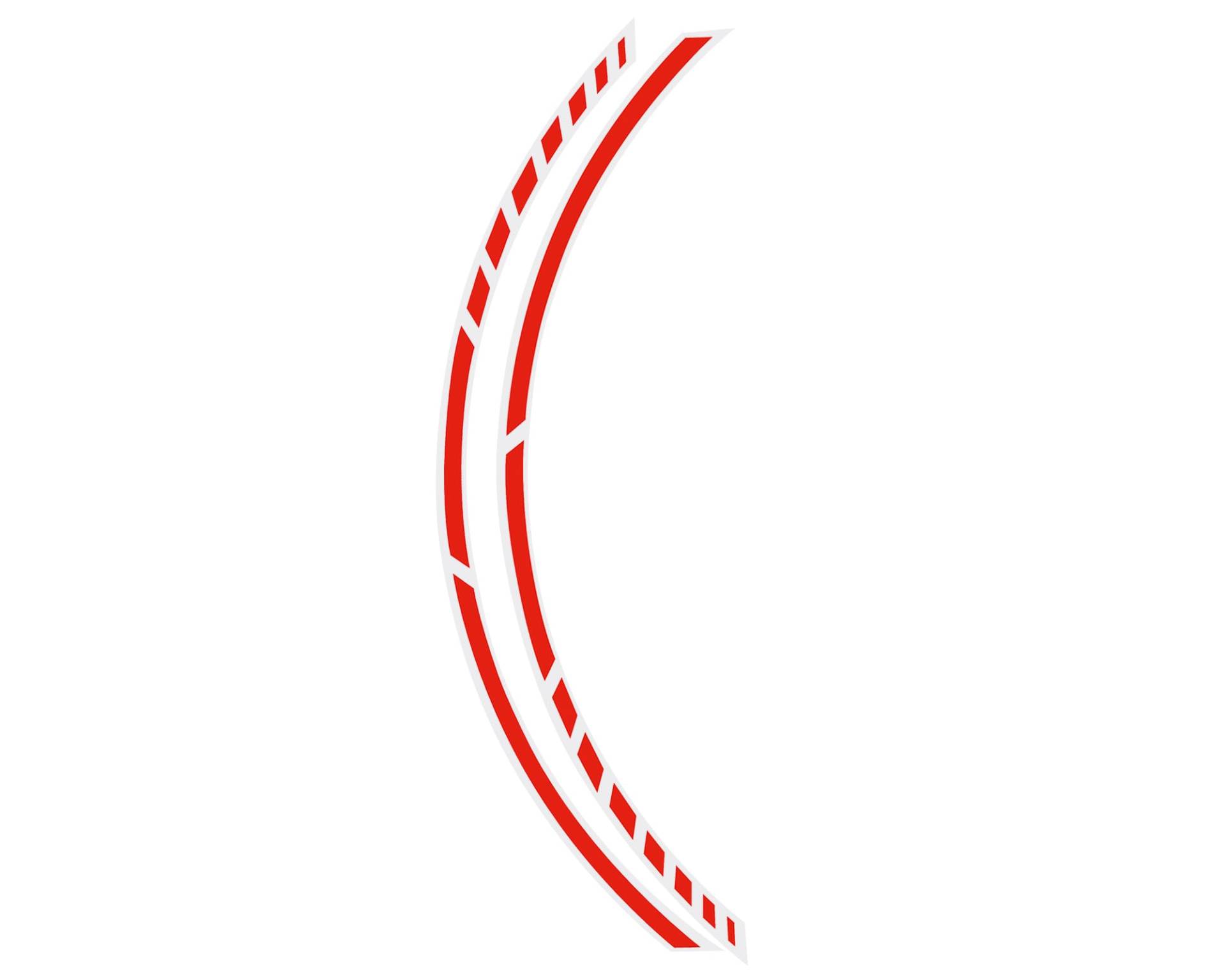Foliatec PIN-Striping 'Racing' Felgendesign Neon-Rot - Breite = 7mm: 14x 41cm von Foliatec