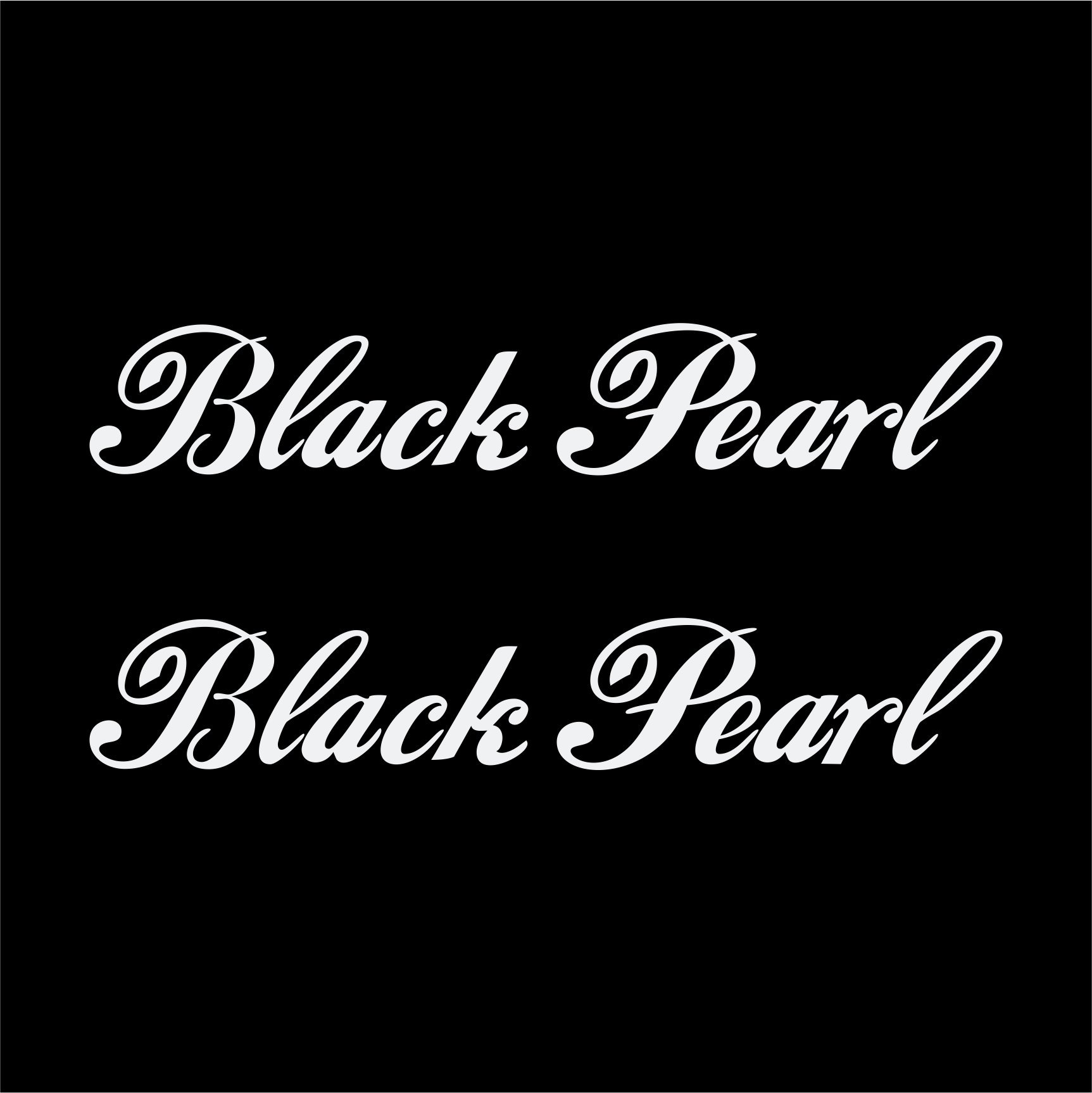 Folistick 2X Black Pearl Aufkleber Motorrad Tuning Autoaufkleber (Weiss) von Folistick