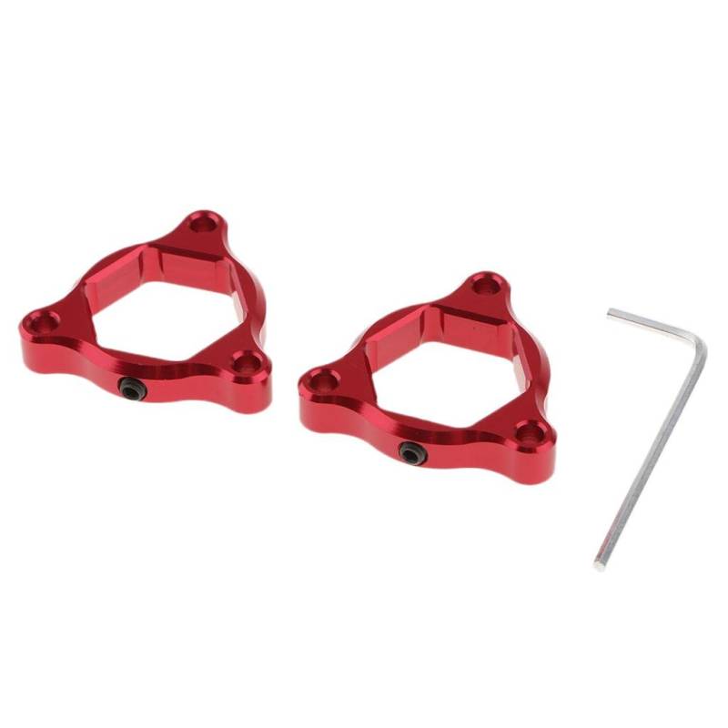 Folpus 2 PCS 22 Aluminium Frontgabel Adapter für Motorrad, rot von Folpus