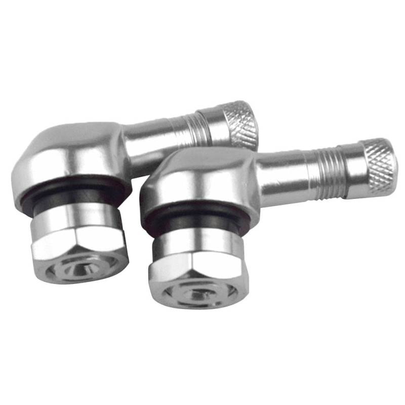 Folpus 2PCS 90 Grad CNC Motorradventilreifen 10 Mm Randrad, Silber von Folpus