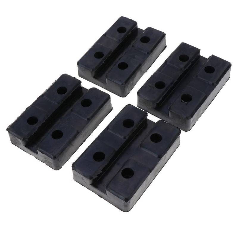 Folpus 4pcs Gummifahrzeuge Heben Armpolster Ausrüstung Teile Schwarz Unterschiedlich Geformt, Schwarz, Quadrat von Folpus