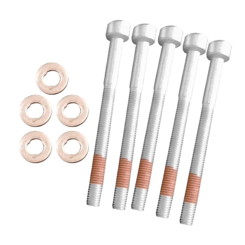 Folpus 5 Stück Injektor Schrauben und Dichtungen Set A0039904012 für von Folpus