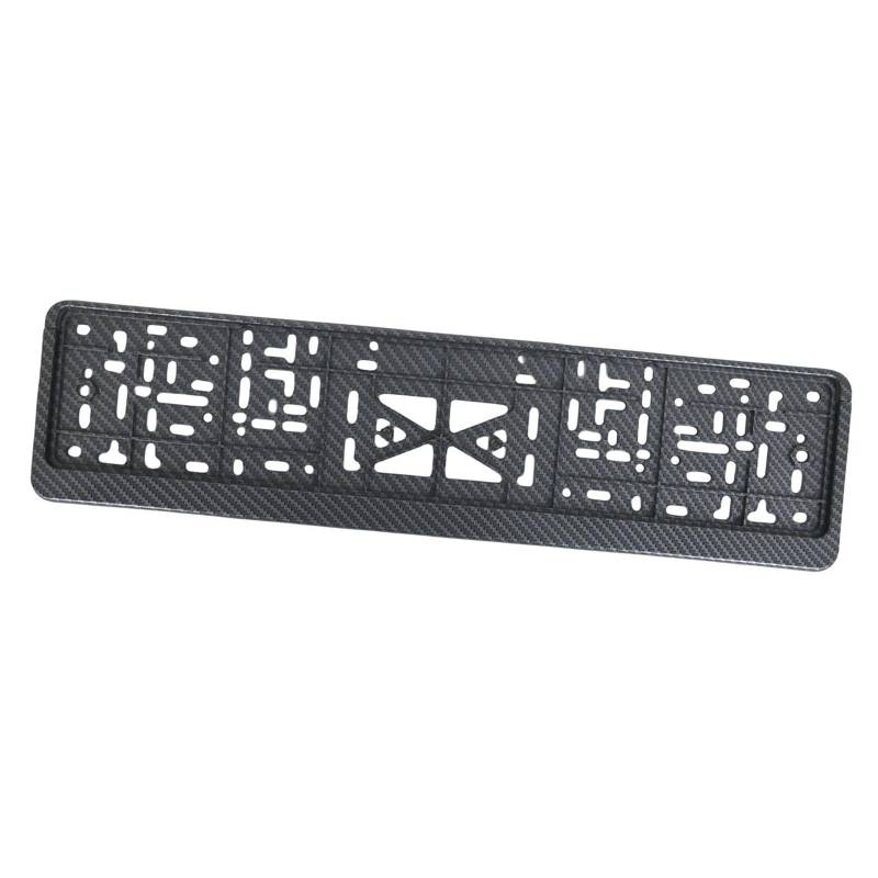 Folpus EU-Kennzeichenrahmen Auto-Kennzeichenhalter Auto-Kennzeichenhalter für Damen und Herren Hochleistungs-Stabiles Reparaturteil, Kohlenstoffmuster von Folpus