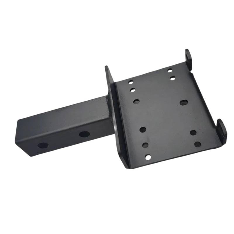 Folpus Generisches Anhängerkupplungskupplungs -Winch -Mount -Platte Heavy Duty 2 Empfänger Schwarz für UTV -Rasen- und von Folpus
