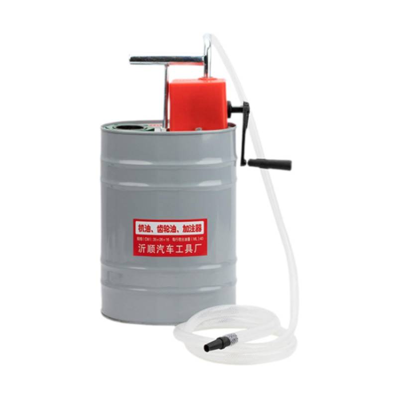 Folpus Handkurbel Ölpumpenfüller Zahnrad Ölspender 10L Sturdy Getriebe Ölfüllergetriebe Ölfüllpumpe für Fahrzeug, A von Folpus