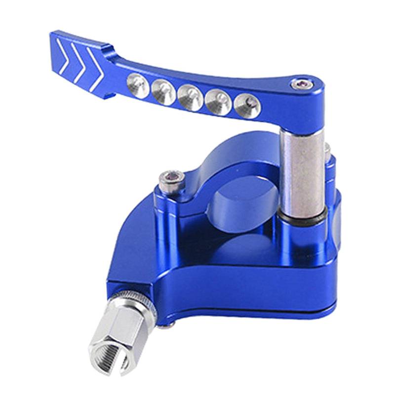 Folpus Motorrad Universal Daumen Drosselklappe/ 7/8 CNC Ersatzkontrollhebel Gehäuse/Anpassung für Bike Quads ATV, Blau von Folpus