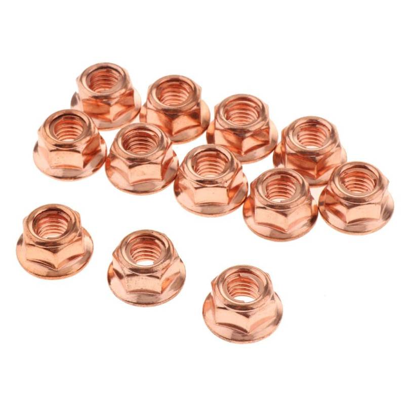 Folpus Nüsse 8mm Abgaskrümmersatz von 12 A1201420072 für 3 von Folpus