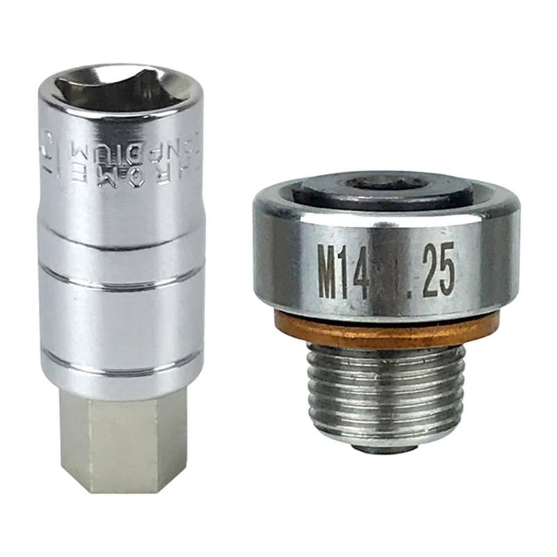 Folpus Reparaturschraube für die Ölwanne Abflussstopp robuste Anti -Leckage, M14 1.25 von Folpus
