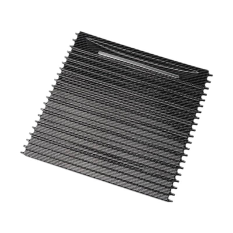 Folpus Rollo Abdeckung für Getränkehalter Der Mittelkonsole, 51169251973, Teile F15 X5 F85 X5M 2014–18, Kohlefaser Schwarz von Folpus