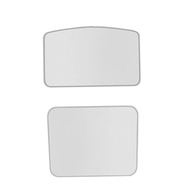 Folpus Set mit Zwei Schiebedach Sonnenblenden für Modell 3, Silber von Folpus