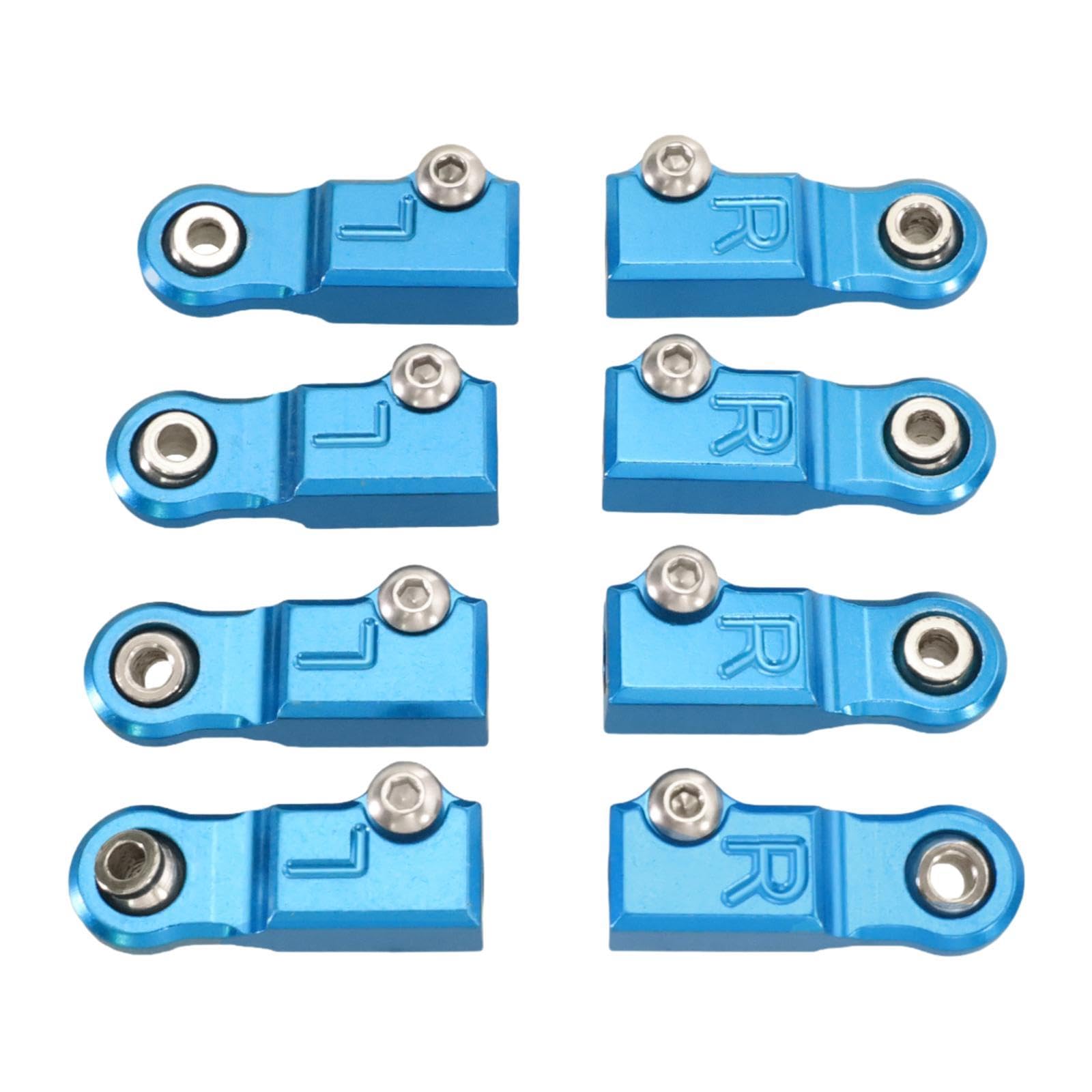 Folpus Spurstange Kugelkopf Pleuel Metallteile Kopfhalter Kugelgelenk für RC-Fahrzeug, Himmelblau Folpus Spurstange Kugelkopf Pleuel Metallteile Kopfhalter Kugelgelenk für RC-Fahrzeug, Himmelblau von Folpus