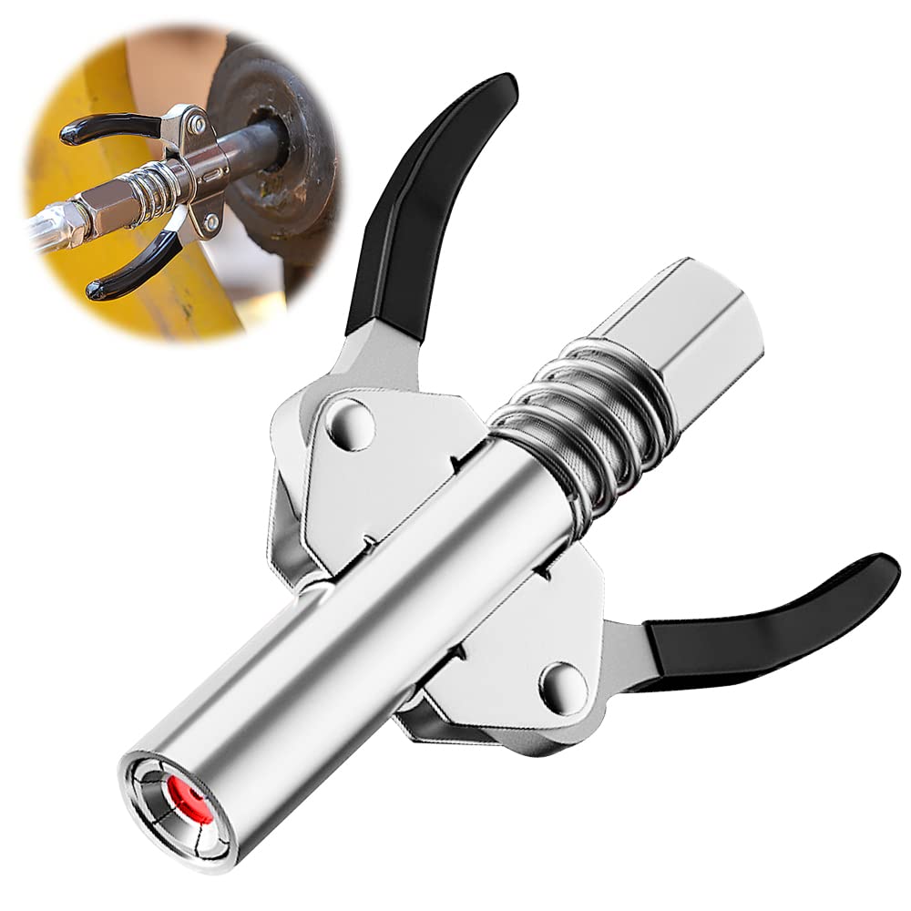 Fonyet Fettpresse Mundstück G Coupler für Fettpresse Doppelgriff Fettpresse für Schmiernippel mit Schmierfett, Einfaches Anbringen und Abnehmen für Alle Arten Von Fettpressen Fonyet Fettpresse Mundstück G Coupler für Fettpresse Doppelgriff Fettpresse für Schmiernippel mit Schmierfett, Einfaches Anbringen und Abnehmen für Alle Arten Von Fettpressen von Fonyet