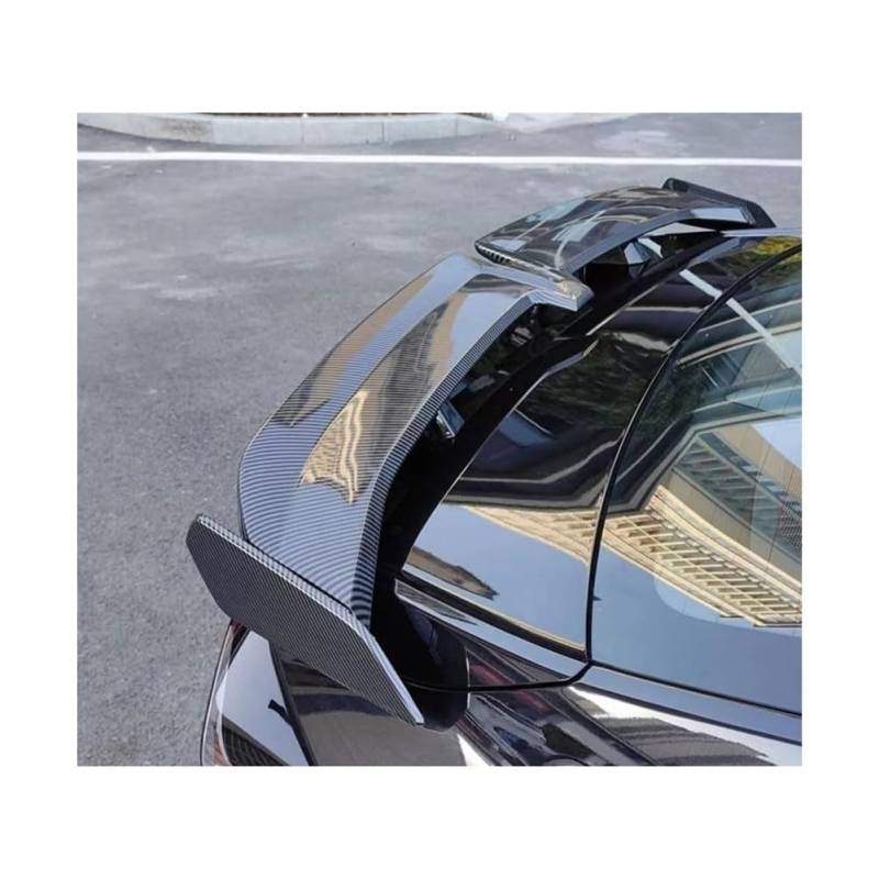 Auto ABS Heckspoiler für Au-di RS7 C7 C7.5 Sportback 2013-2019, Auto-Spoiler Anti-Kratzer Karosserie Kofferraumspoiler Heckflügel Styling Zubehör,B/Carbon Fiber Pattern von ForGue