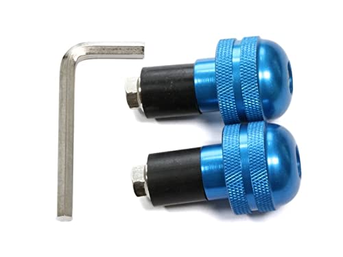 CP. Gerändelte Lenkerstabilisatoren Aluminium 13 mm. Blau von Forbikes