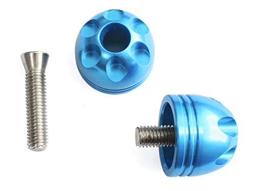 Cp.. Gelochte Lenkerstabilisatoren M8 Kawasaki Blau von Forbikes