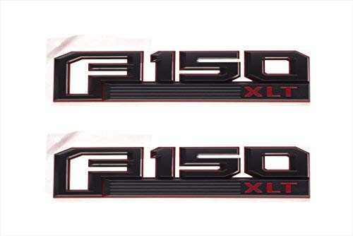 2015–2016 Ford F-150 XLT Rot & Schwarz Fender Emblem Namensschilder rechts links Set OEM von Ford